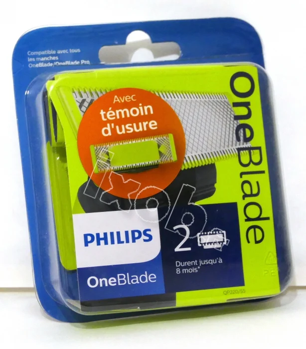 2 lames rasoir PHILIPS QP6520 - ONEBLADE PRO