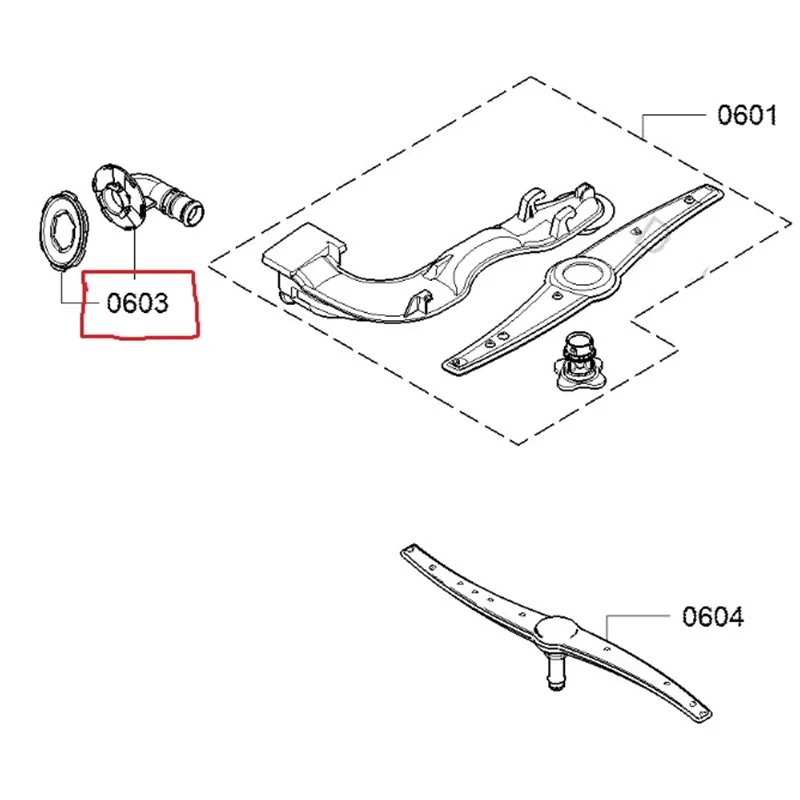 Raccord pour lave vaisselle Bosch 00619248 - Promos