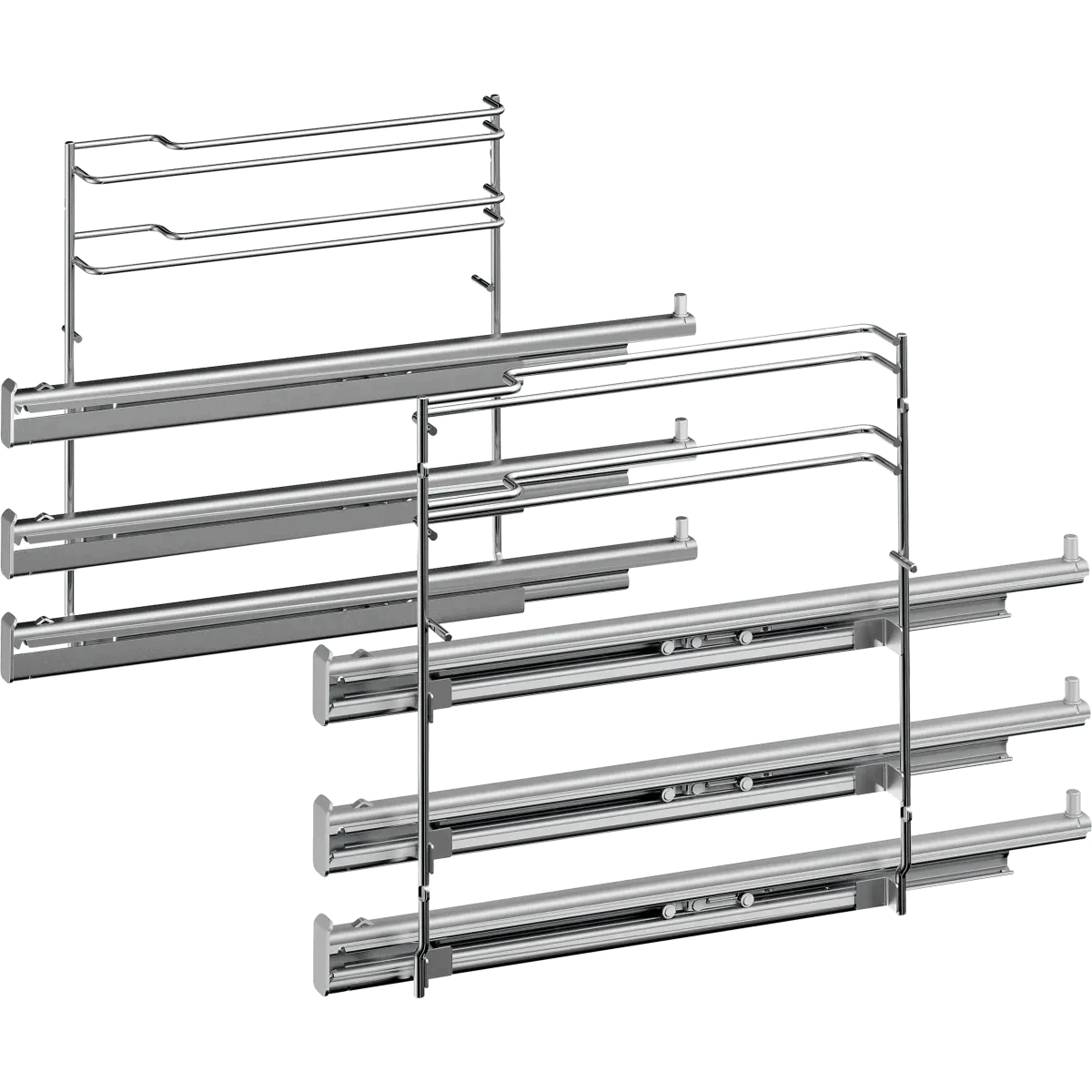 Rails télescopiques 3 niveaux pour four Bosch Siemens