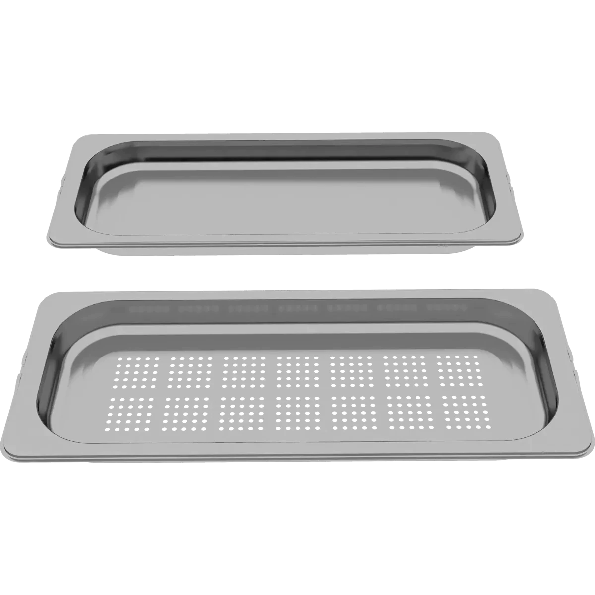 Récipient Gastronorm vapeur inox taille M, lot de 2 - Bosch