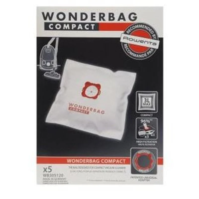 Sacs aspirateur Wonderbag Compact (x5) WB305120 - Promos