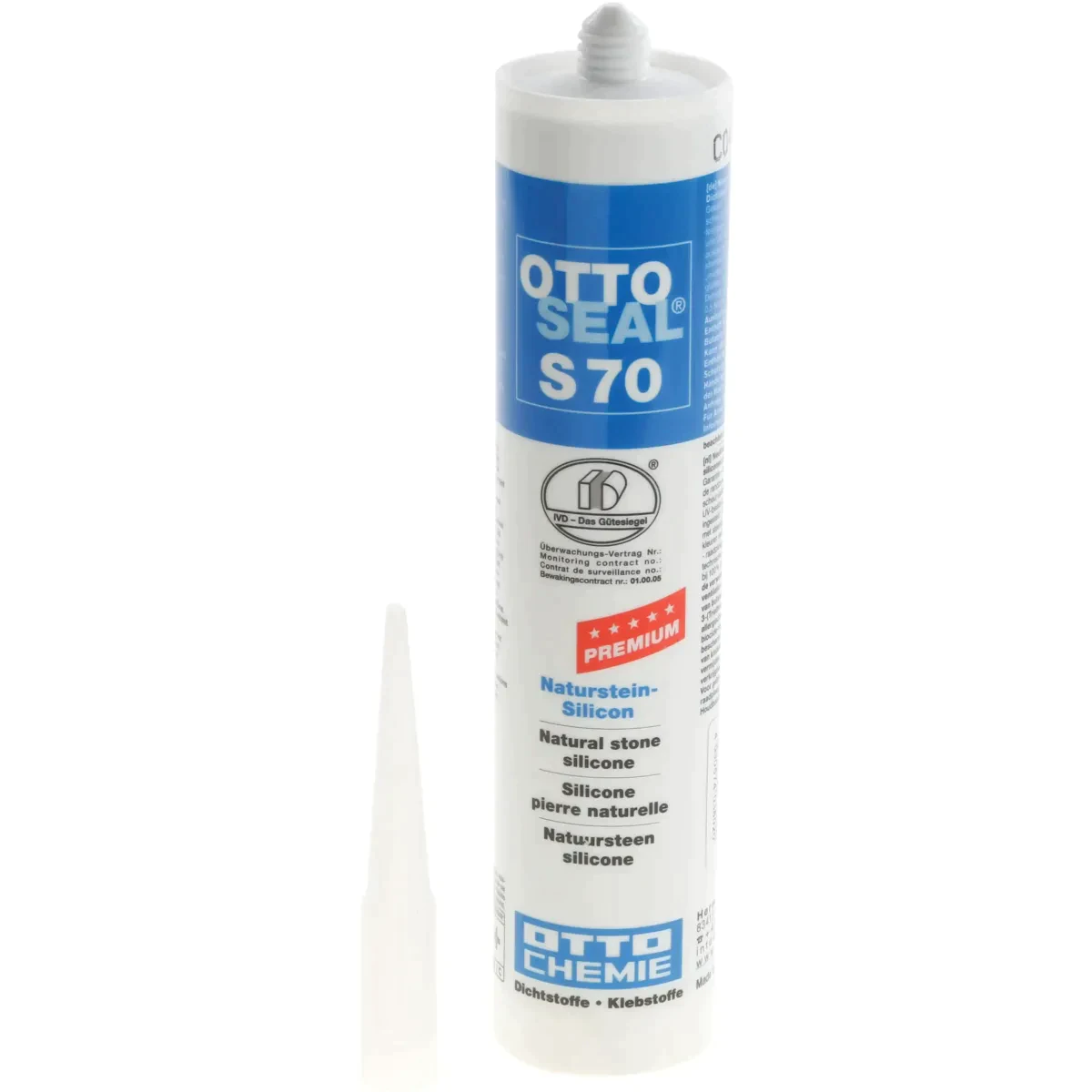 Silicone neutre noir 310ml OTTOSEAL S70 pour pierre naturelle - Siemens