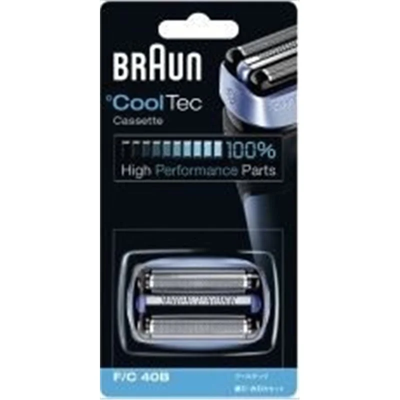 Cassette 40B Braun – pour rasoir électrique Braun – série Cooltec – 81397795 - Promos