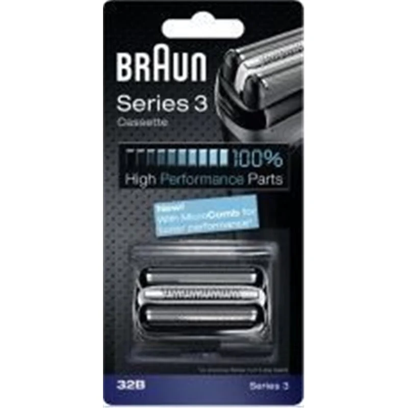 Cassette 32B Braun pour rasoir électrique Braun – séries 3 – 81253265 - Promos