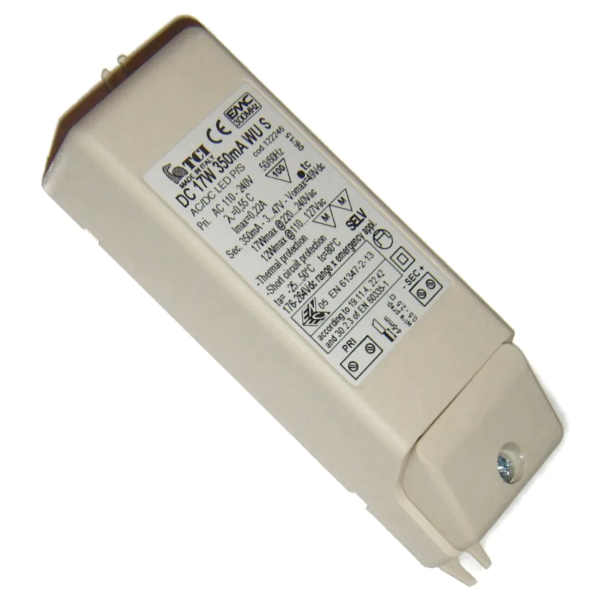 Transformateur de hotte aspirante Roblin DC 17W 350mA WU S - Faber