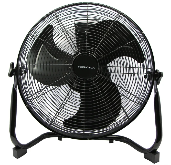 Ventilateur noir sur sol 45cm - 100W