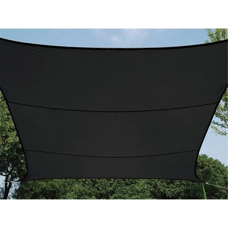 VOILE SOLAIRE PERMÉABLE - CARRÉ - 3.6 x 3.6 m - COULEUR: ANTHRACITE