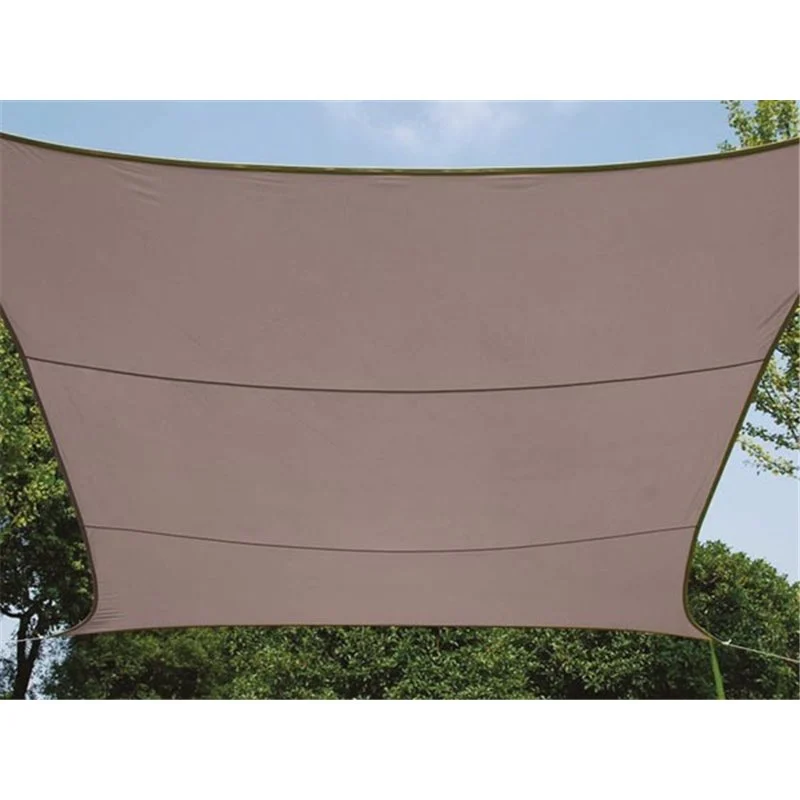 VOILE SOLAIRE - RECTANGULAIRE - 2 x 3 m - COULEUR: GRIS TAUPE
