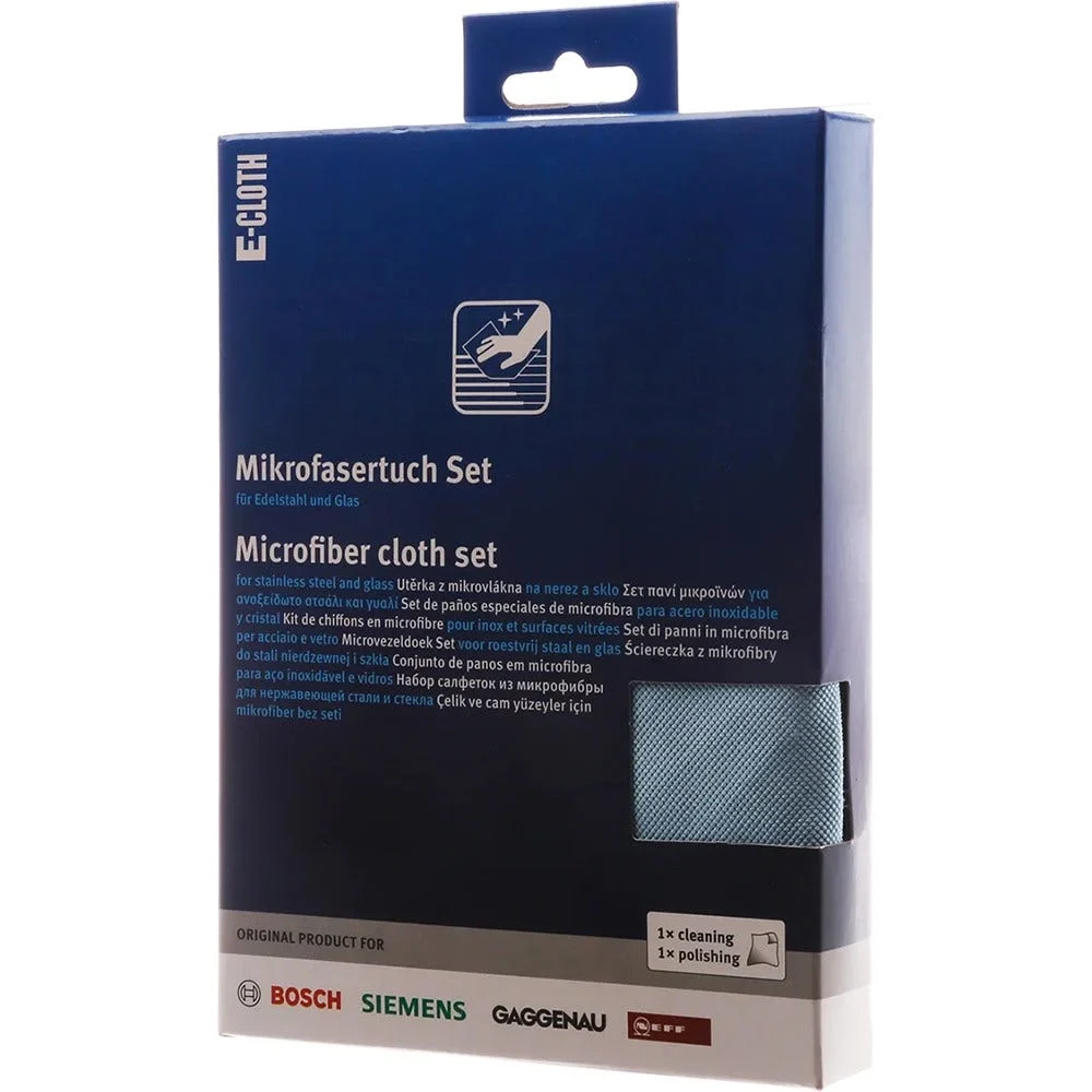 Chiffon de nettoyage microfibre (2pcs) d'origine Bosch - 00312327