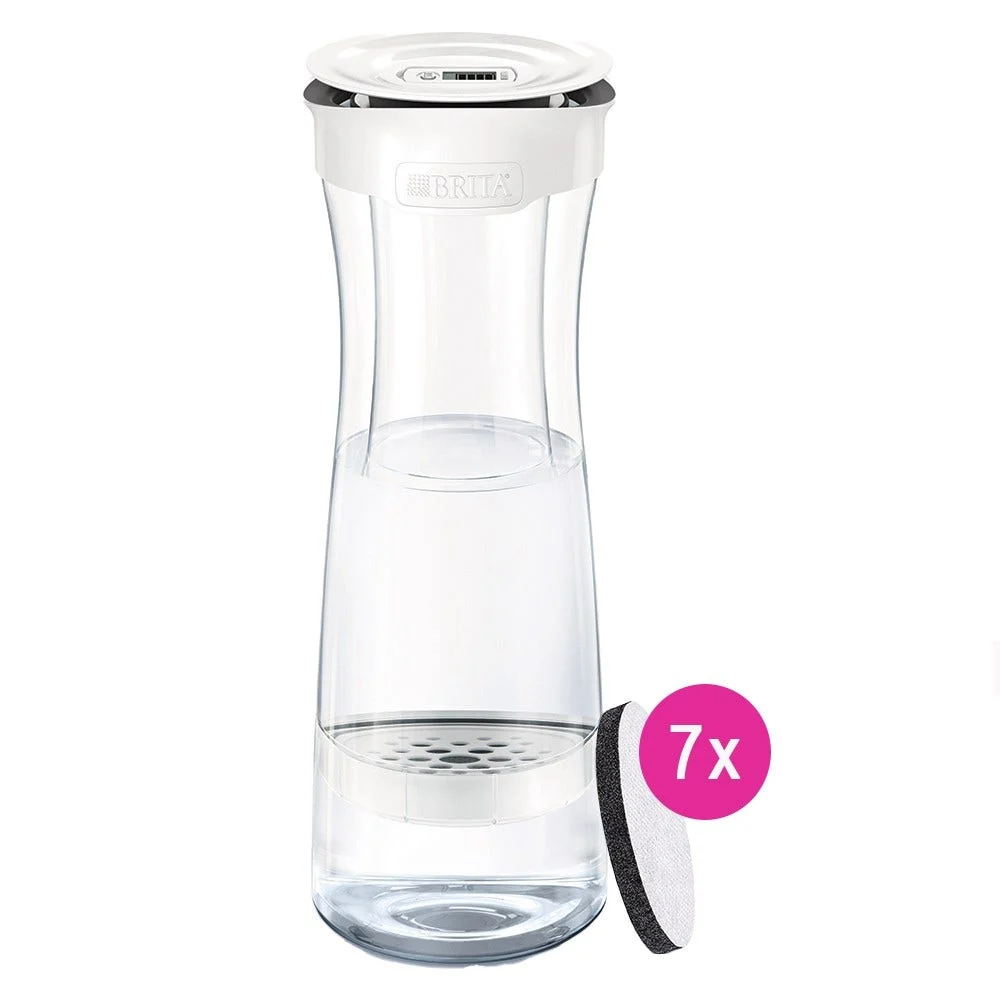 BRITA Bouteille filtrante Fill&Serve Mind + 7 filtres MicroDisc (filtre aussi les PFAS)