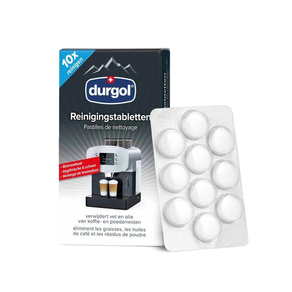 Durgol Pastilles de nettoyage (10x1,6g) pour machines à café - AllSpares