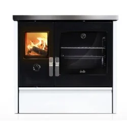 CUISINIERE A BOIS DEVILLE C086AB01 MELISSE 90 BLANC