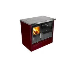 cuisinière à bois traditionnelle lacunza etna 7t bordeaux