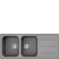 EVIER GRANIT ENCASTRABLE SMEG LZ116CT