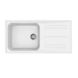 évier granit encastrable smeg LZ150B blanc