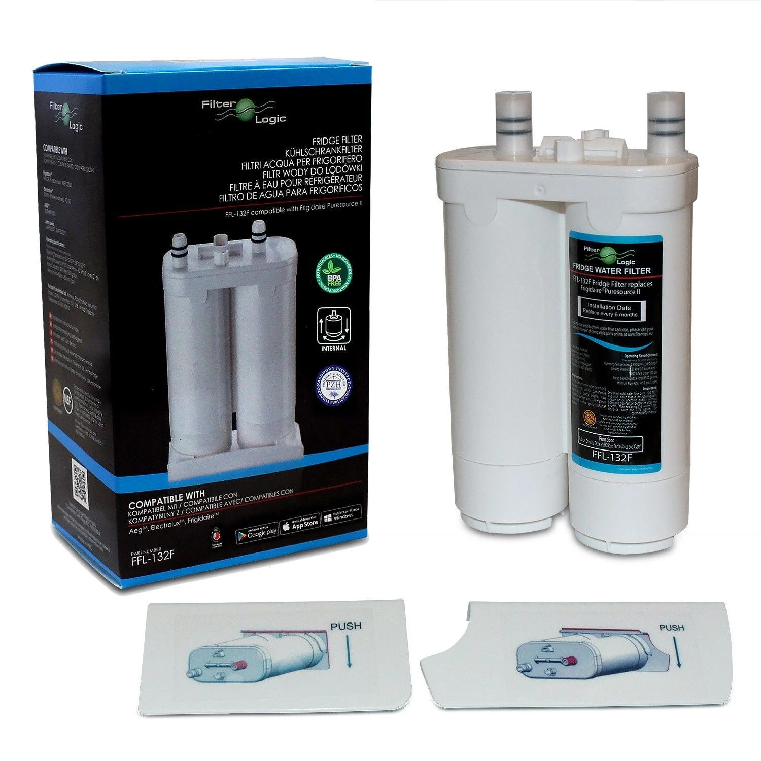 Filtre à eau Electrolux 4055319455 par Filter Logic - WPRO