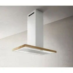 Hotte îlot Elica Bio Island WH/A/120X53 ROVERE PRF0148081