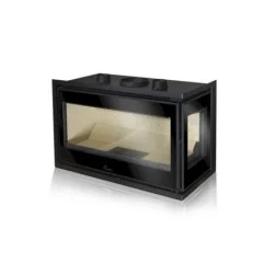 insert à bois lacunza adour 800 cld verre côté droit