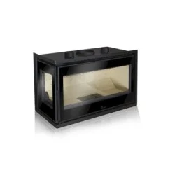 insert à bois lacunza adour 800 cli verre côté gauche