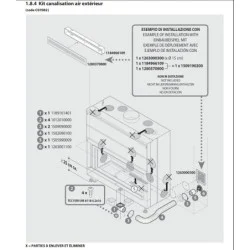 Kit De Raccordement Vers L'Air Extérieur DEVILLE C07082