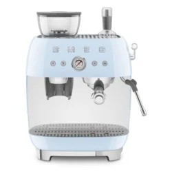 machine à café expresso smeg egf03pbeu bleu azur