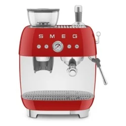 machine à café expresso smeg egf03rdeu rouge