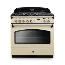 Piano de cuisson mixte falcon clas90fxdfcr/b-eu creme laiton