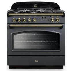 Piano de cuisson mixte falcon clas90fxdfsl/b-eu ardoise laiton