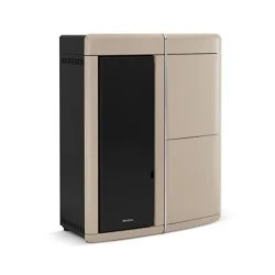 poêle à granulés extraflame 001281605 evelyne idro 2.0 taupe