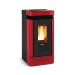 poêle à granulés extraflame 001283250 lucia plus bordeaux