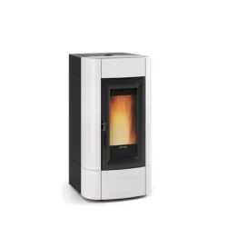 poêle à granulés extraflame 001283801 isidora idro h16 blanc