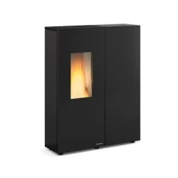 poêle à granulés extraflame 001285002 sharon plus steel noir
