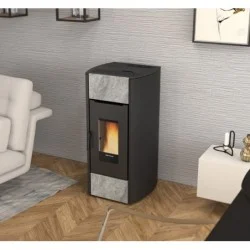 poêle à granulés extraflame 001286352 mirka plus petra pierre naturelle