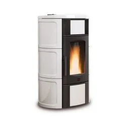 poêle à granulés extraflame 001286502 iside idro h15 blanc