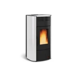 poêle à granulés extraflame 1285101 raffaella idro h15 blanc