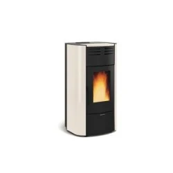 poêle à granulés extraflame 1285150 raffaella idro h18 ivoire