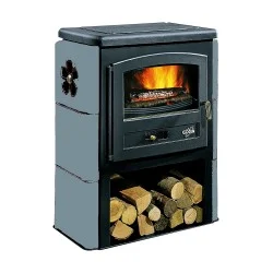 Poêle à Bois GODIN eco 363104 vert flamand brillant
