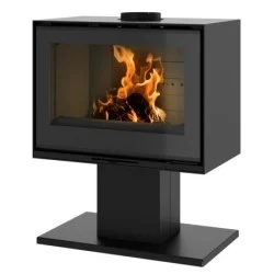poêle à bois étanche godin huriel 80 sur pied 411202
