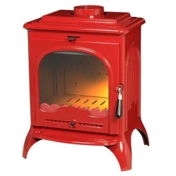 Poêle à bois INVICTA SEVILLE 2 P619247 rouge