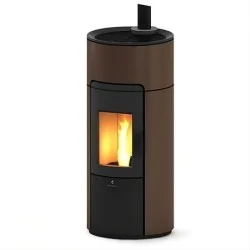 poêle à granulés ravelli circular 9 bronze 80024er01-brz