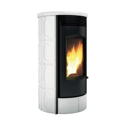 poêle à granulés étanche DEVILLE PIRANGA C077FG-01-HL8 blanc